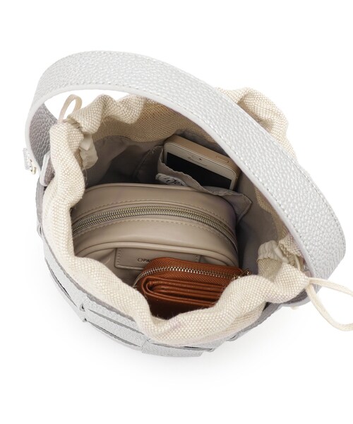Dessin（デッサン）の「【新色追加/2WAY】メッシュシリーズバケツBAG（ショルダーバッグ・レディース・シルバー/サックスブルー/ブラック・00）」の19枚目の写真