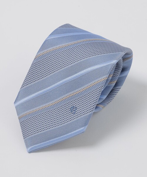 BLACK LABEL CRESTBRIDGE（ブラックレーベル・クレストブリッジ）の「ワッフルペーンレジメンタルタイ（ネクタイ・メンズ・ネイビー/ブルー系その他2・FREE）」の4枚目の写真