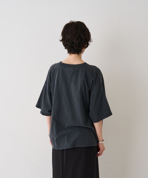 REMI RELIEF（レミレリーフ）の「【REMI RELIEF/レミレリーフ】別注 VANNES ロゴTEE/Tシャツ（Tシャツ/カットソー・レディース・ベージュ/アイボリー/ブラック・フリー）」の10枚目の写真