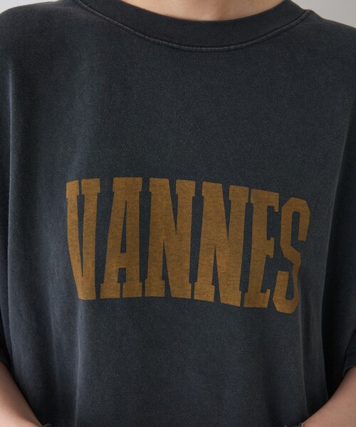 REMI RELIEF（レミレリーフ）の「【REMI RELIEF/レミレリーフ】別注 VANNES ロゴTEE/Tシャツ（Tシャツ/カットソー・レディース・ベージュ/アイボリー/ブラック・フリー）」の12枚目の写真