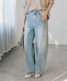 RIVE DROITE | 【トレンド感ある着こなしに】ソフトバレルデニム(デニムパンツ)