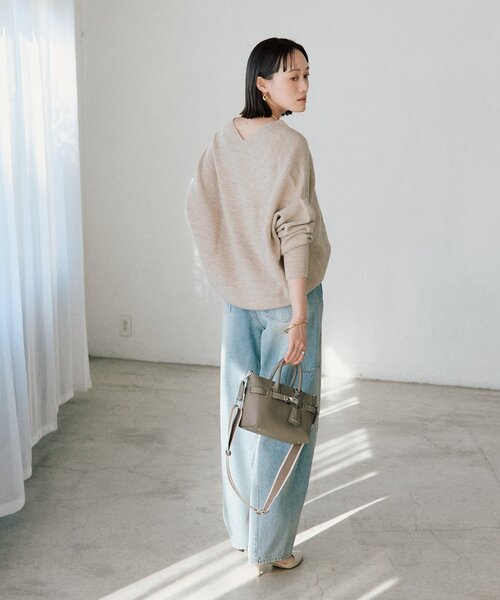 RIVE DROITE(リヴドロワ)の「【トレンド感ある着こなしに】ソフトバレルデニム(デニムパンツ・レディース・ブルー系その他・38/36)」の5枚目の写真