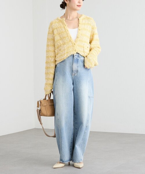 RIVE DROITE(リヴドロワ)の「【トレンド感ある着こなしに】ソフトバレルデニム(デニムパンツ・レディース・ブルー系その他・38/36)」の9枚目の写真