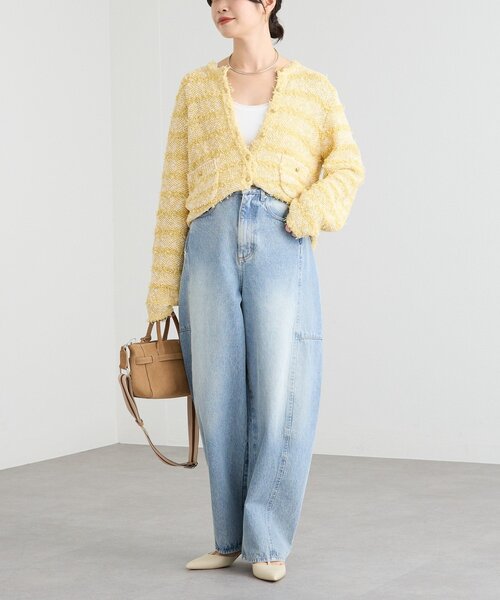 RIVE DROITE(リヴドロワ)の「【トレンド感ある着こなしに】ソフトバレルデニム(デニムパンツ・レディース・ブルー系その他・38/36)」の10枚目の写真