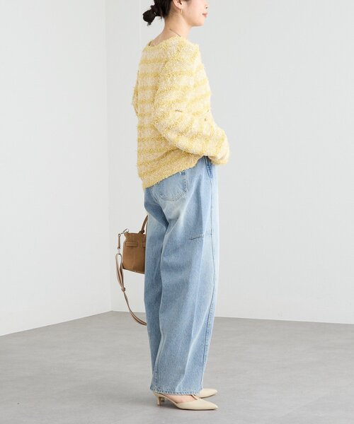 RIVE DROITE(リヴドロワ)の「【トレンド感ある着こなしに】ソフトバレルデニム(デニムパンツ・レディース・ブルー系その他・38/36)」の11枚目の写真