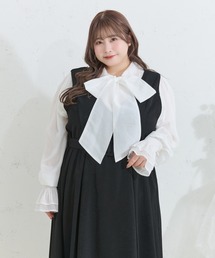 Louiosy（ルオシー）の「【大きいサイズ】シアーボウタイブラウス（シャツ/ブラウス）」