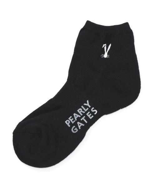 PEARLY GATES(パーリーゲイツ)の「【PEARLY GATES】ロゴアーガイル柄ショートSOX(ソックス/靴下・メンズ・ホワイト/ネイビー/ピンク系その他・FREE)」の2枚目の写真