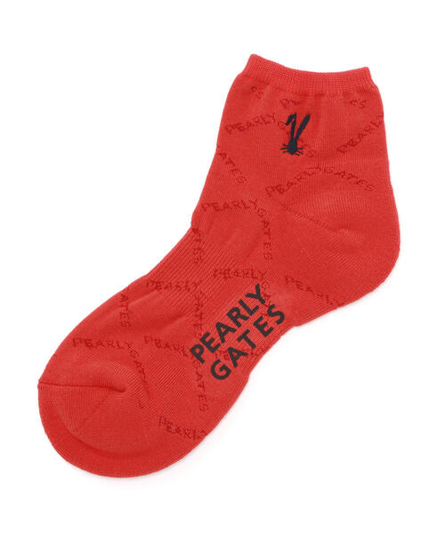 PEARLY GATES(パーリーゲイツ)の「【PEARLY GATES】ロゴアーガイル柄ショートSOX(ソックス/靴下・メンズ・ホワイト/ネイビー/ピンク系その他・FREE)」の3枚目の写真