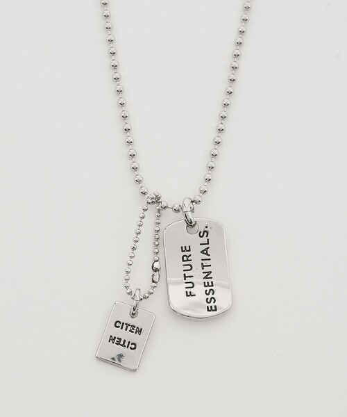 CITEN（シテン）の「＜CITEN＞ダブルプレートネックレス（ネックレス・レディース・ゴールド/シルバー・FREE）」の3枚目の写真