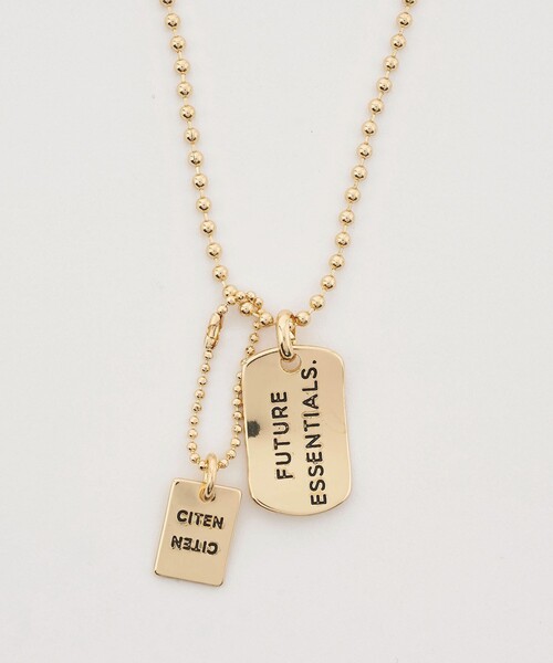 CITEN（シテン）の「＜CITEN＞ダブルプレートネックレス（ネックレス・レディース・ゴールド/シルバー・FREE）」の6枚目の写真