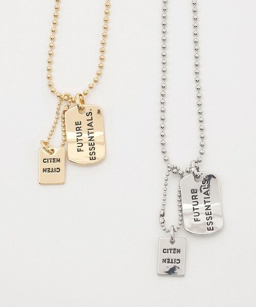 CITEN（シテン）の「＜CITEN＞ダブルプレートネックレス（ネックレス・レディース・ゴールド/シルバー・FREE）」の7枚目の写真