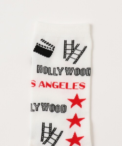 BEAMS BOY（ビームスボーイ）の「【別注】FOR BARE FEET / U.S. city（ソックス/靴下・レディース・レッド/ブルー・ONE SIZE）」の3枚目の写真