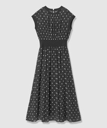 ANAYI | フラワー刺繍ドットフレア ワンピース(ワンピース)