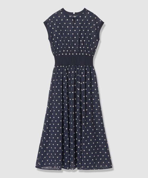 ANAYI（アナイ）の「フラワー刺繍ドットフレア ワンピース（ワンピース・レディース・ネイビー/ブラック・38/36/34）」の12枚目の写真