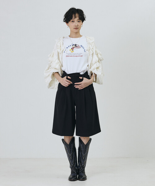 Freada/フリーダ 襟付き 2WAYレースボレロ&チャップス(シャツ Freada/フリーダ 襟付き 2WAYレースボレロ&チャップス(シャツ