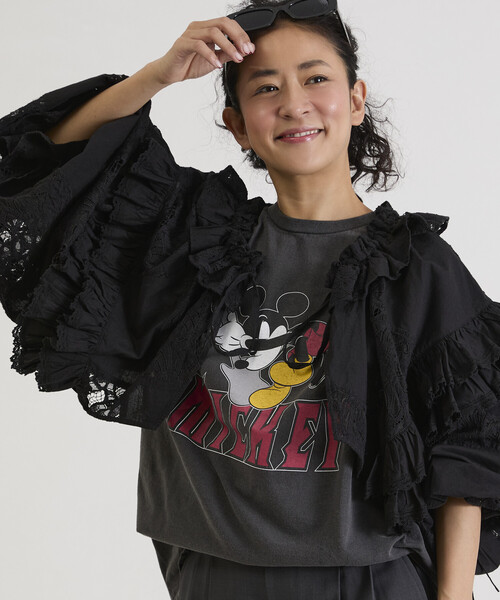 Freada（フリーダ）の「Freada/フリーダ 襟付き 2WAYレースボレロ&チャップス（シャツ/ブラウス・レディース・ブラック/ホワイト・ONE SIZE）」の13枚目の写真