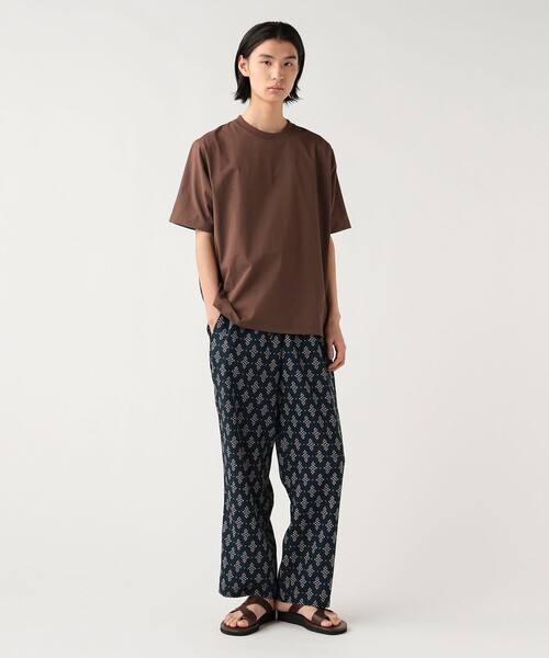 BEAMS HEART(ビームスハート)の「綿ライク ポリエステル ショートスリーブ Tシャツ(吸水速乾・UVカット)(Tシャツ/カットソー・メンズ・ブラウン/ブラック/ホワイト・S/M/L/XL)」の7枚目の写真