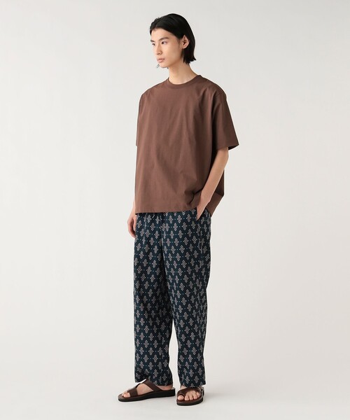 BEAMS HEART(ビームスハート)の「綿ライク ポリエステル ショートスリーブ Tシャツ(吸水速乾・UVカット)(Tシャツ/カットソー・メンズ・ブラウン/ブラック/ホワイト・S/M/L/XL)」の8枚目の写真