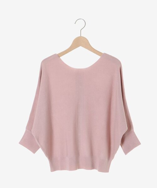 le.coeur blanc(ルクールブラン)の「2wayドルマンニット(ニット/セーター・レディース・ブラック/サックスブルー/ピンク/オフホワイト・38)」の5枚目の写真