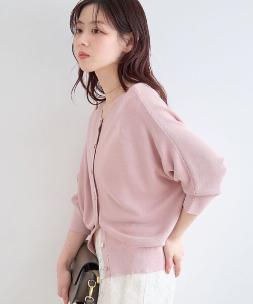 le.coeur blanc(ルクールブラン)の「2wayドルマンニット(ニット/セーター・レディース・ブラック/サックスブルー/ピンク/オフホワイト・38)」の13枚目の写真