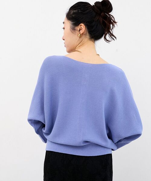 le.coeur blanc(ルクールブラン)の「2wayドルマンニット(ニット/セーター・レディース・ブラック/サックスブルー/ピンク/オフホワイト・38)」の20枚目の写真