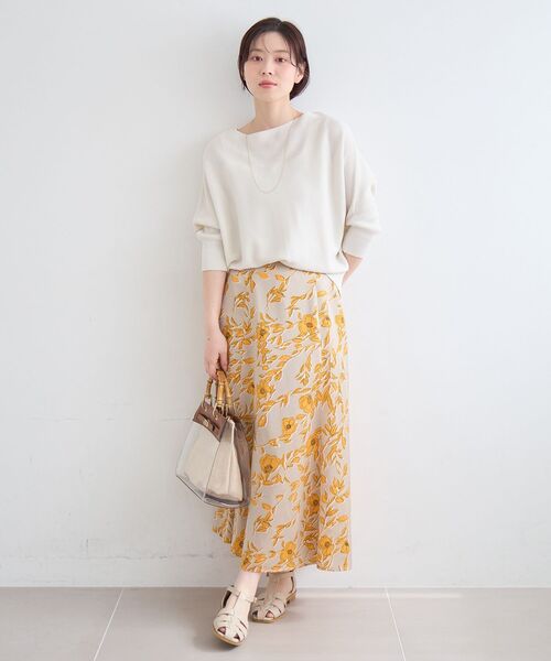 le.coeur blanc(ルクールブラン)の「2wayドルマンニット(ニット/セーター・レディース・ブラック/サックスブルー/ピンク/オフホワイト・38)」の11枚目の写真