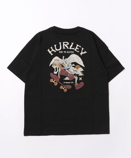 Hurley （ハーレー）の「Hurley/ハーレー キッズ 半袖 Tシャツ バックプリント オーバーサイズ BCSS261001（Tシャツ/カットソー・キッズ・ホワイト/グレイッシュブルー/ブラック・160cm/150cm/130cm/140cm）」の4枚目の写真