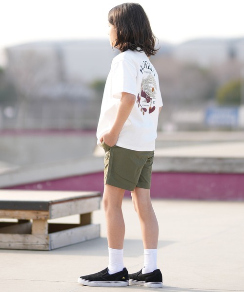 Hurley （ハーレー）の「Hurley/ハーレー キッズ 半袖 Tシャツ バックプリント オーバーサイズ BCSS261001（Tシャツ/カットソー・キッズ・ホワイト/グレイッシュブルー/ブラック・160cm/150cm/130cm/140cm）」の9枚目の写真