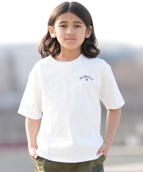 Hurley （ハーレー）の「Hurley/ハーレー キッズ 半袖 Tシャツ バックプリント オーバーサイズ BCSS261001（Tシャツ/カットソー・キッズ・ホワイト/グレイッシュブルー/ブラック・160cm/150cm/130cm/140cm）」の5枚目の写真
