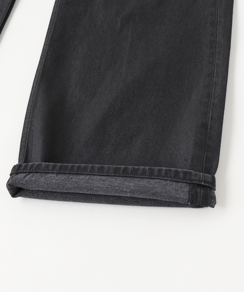 NO MAINTENANCE / ノーメンテナンス BAGGY DENIM WAXED BLACK（デニム