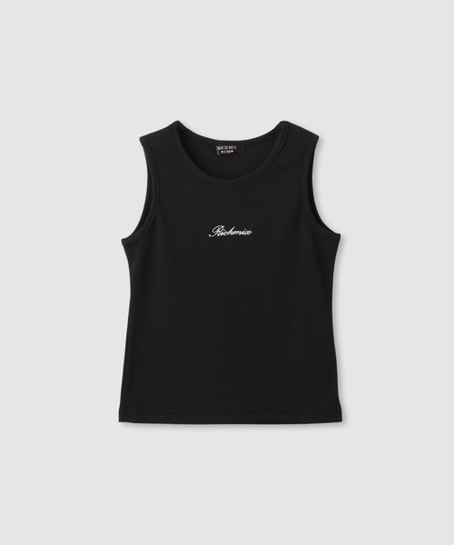 RICH MIX（リッチミックス）の「RICHMIX　Wジップ メッシュパーカー＆タンクトップ アンサンブル（アンサンブル・キッズ・ブラック/オフホワイト・140cm/150cm/160cm）」の6枚目の写真