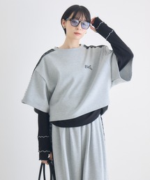 TRANOI.レースラインワイドトップス