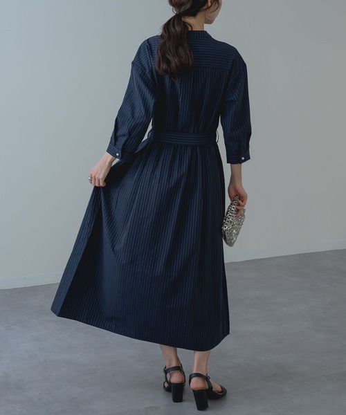 ANNA LUNA(アンナルナ)の「【ANNA LUNA】大人の きれいめ ストライプ ワンピース(ワンピース・レディース・ブラック/ネイビー・MEDIUM)」の21枚目の写真