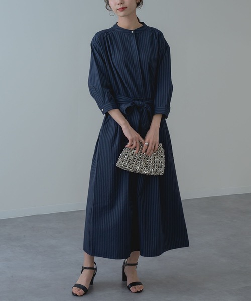ANNA LUNA(アンナルナ)の「【ANNA LUNA】大人の きれいめ ストライプ ワンピース(ワンピース・レディース・ブラック/ネイビー・MEDIUM)」の18枚目の写真