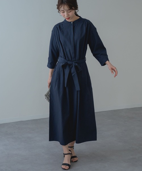 ANNA LUNA(アンナルナ)の「【ANNA LUNA】大人の きれいめ ストライプ ワンピース(ワンピース・レディース・ブラック/ネイビー・MEDIUM)」の19枚目の写真