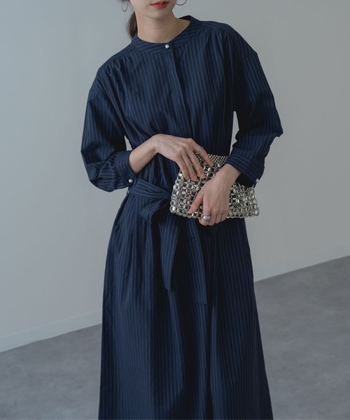 ANNA LUNA(アンナルナ)の「【ANNA LUNA】大人の きれいめ ストライプ ワンピース(ワンピース・レディース・ブラック/ネイビー・MEDIUM)」の22枚目の写真