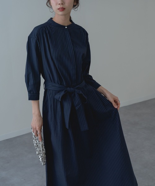 ANNA LUNA(アンナルナ)の「【ANNA LUNA】大人の きれいめ ストライプ ワンピース(ワンピース・レディース・ブラック/ネイビー・MEDIUM)」の17枚目の写真