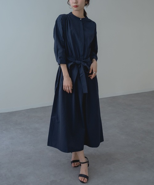ANNA LUNA(アンナルナ)の「【ANNA LUNA】大人の きれいめ ストライプ ワンピース(ワンピース・レディース・ブラック/ネイビー・MEDIUM)」の10枚目の写真