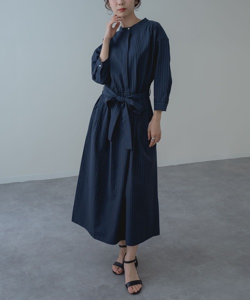 ANNA LUNA(アンナルナ)の「【ANNA LUNA】大人の きれいめ ストライプ ワンピース(ワンピース・レディース・ブラック/ネイビー・MEDIUM)」の20枚目の写真