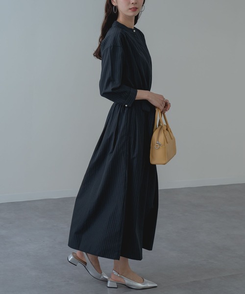 ANNA LUNA(アンナルナ)の「【ANNA LUNA】大人の きれいめ ストライプ ワンピース(ワンピース・レディース・ブラック/ネイビー・MEDIUM)」の15枚目の写真