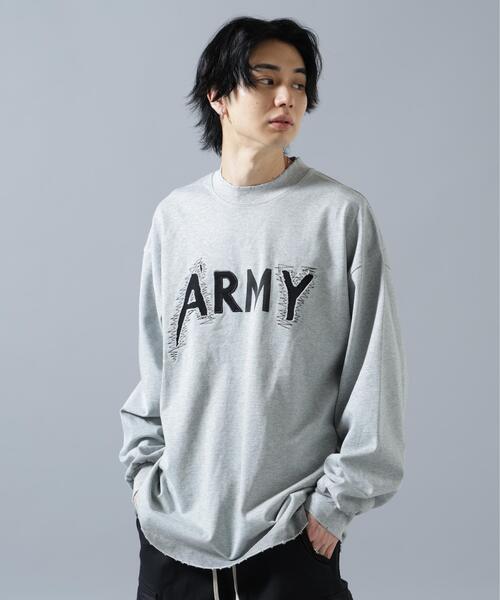 DANKE SCHON(ダンケシェーン)の「【WEB&DEPOT限定】DankeSchon/ダンケシェーン/ARMY CREWNECK(スウェット・メンズ・グレー・S/M/L)」の2枚目の写真