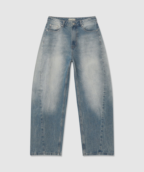 ANOLORCODE WOMAN（アナルロコード ウーマン）の「グラデーションワイドデニムパンツ（薄青）（デニムパンツ・レディース・その他・SMALL/MEDIUM/LARGE）」の6枚目の写真