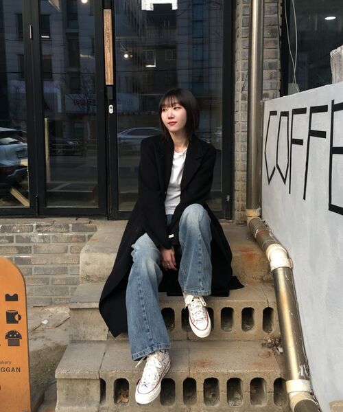 ANOLORCODE WOMAN（アナルロコード ウーマン）の「グラデーションワイドデニムパンツ（薄青）（デニムパンツ・レディース・その他・SMALL/MEDIUM/LARGE）」の3枚目の写真