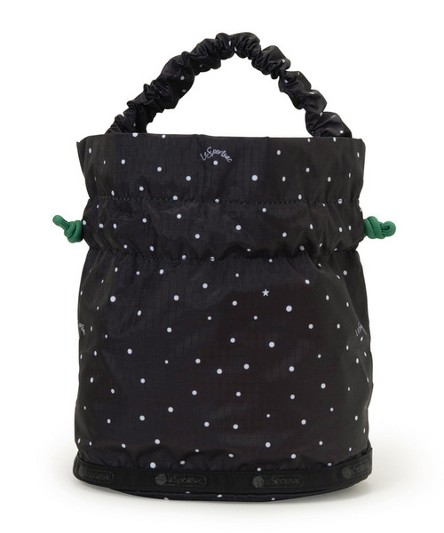 LeSportsac(レスポートサック)の「GH DRAWSTRING XBODY ブリスドット/グリーンコード(ショルダーバッグ・レディース・ブラック・FREE)」の8枚目の写真