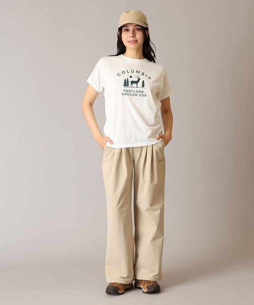 Columbia（コロンビア）の「撥水 UVカット ストレッチ ワイドパンツ ／Columbia ウィメンズ ヤマジェニックワイドパンツ／コロンビア（その他パンツ・レディース・ブラック/ベージュ/グレー/ピンク・L/S/XL/M）」の11枚目の写真