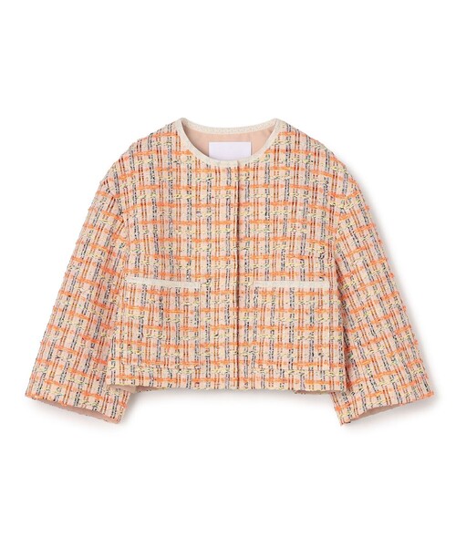 BALLSEY(ボールジィ)の「Orangette ショートジャケット(ノーカラージャケット・レディース・オレンジ系その他・36)」の1枚目の写真