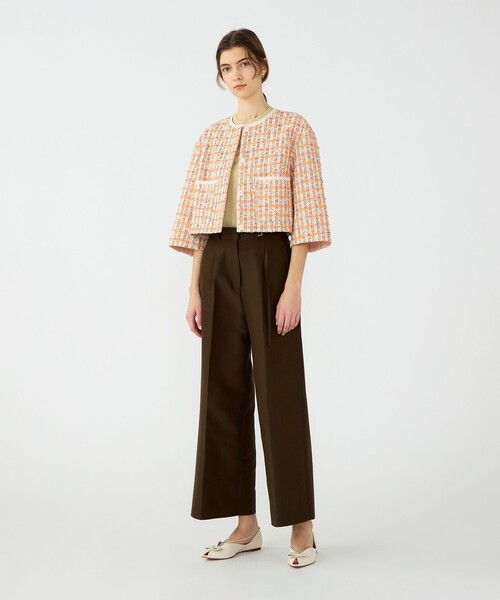 BALLSEY(ボールジィ)の「Orangette ショートジャケット(ノーカラージャケット・レディース・オレンジ系その他・36)」の2枚目の写真