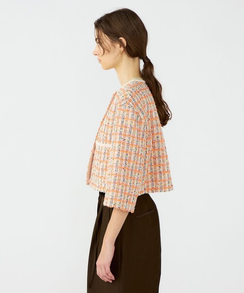 BALLSEY(ボールジィ)の「Orangette ショートジャケット(ノーカラージャケット・レディース・オレンジ系その他・36)」の5枚目の写真