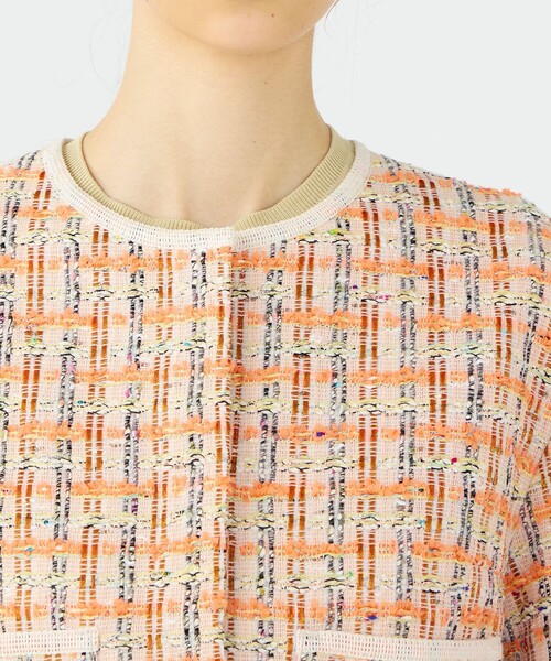 BALLSEY(ボールジィ)の「Orangette ショートジャケット(ノーカラージャケット・レディース・オレンジ系その他・36)」の8枚目の写真