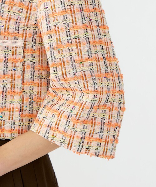 BALLSEY(ボールジィ)の「Orangette ショートジャケット(ノーカラージャケット・レディース・オレンジ系その他・36)」の10枚目の写真
